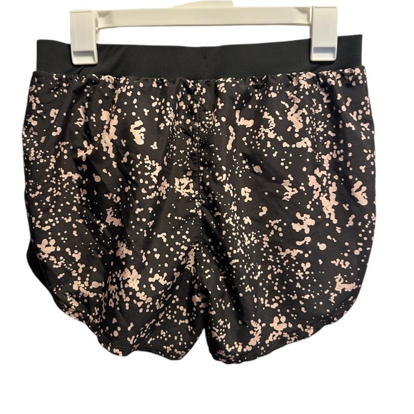 Under Armour black and pink/peach Women's Shorts - Picture 3 of 5